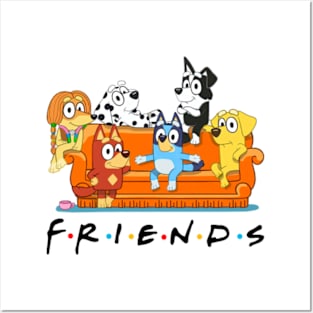 Bluey Friends Posters and Art